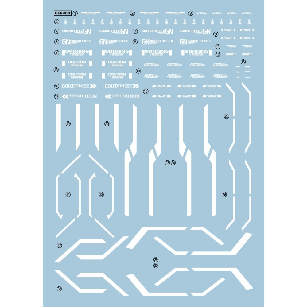 【Max模型小站】拾壹零 妖天使 1/100 鐵創 星淵 日曜 昊宇GK妖天使 MB式樣 水貼(4張入)-細節圖6