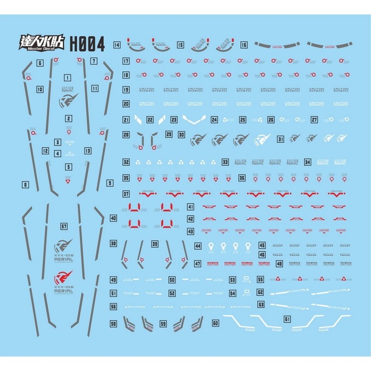 【Max模型小站】達人 (H004) HG 1/144 XVX-016 風靈鋼彈+飛行组件 水星魔女.高清水貼-細節圖2