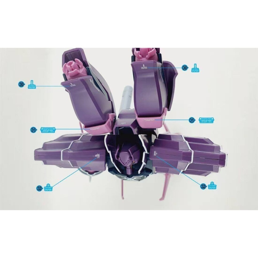 【Max模型小站】炎水貼 HG(123) 1/144 玫瑰祖鲁 羅森祖魯 ROZEN ZULU 螢光水貼-細節圖6