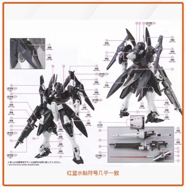 【Max模型小站】GUGU MG 1/100 GNX 進階型 厄運式 模型 高清 水贴-細節圖3