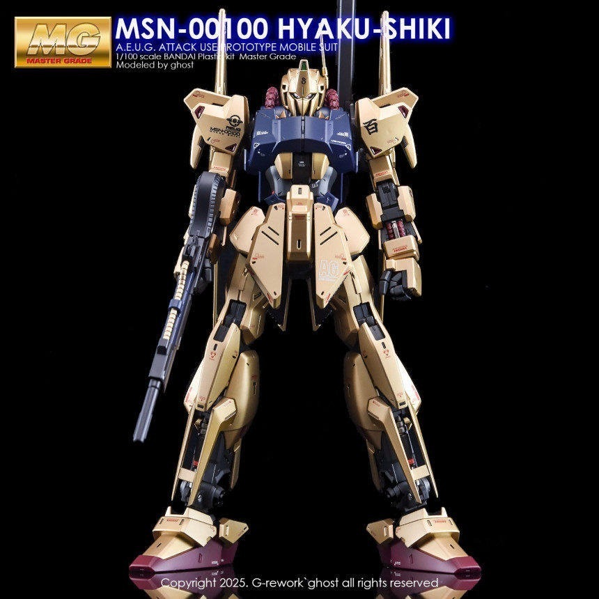 【Max模型小站】炎水貼 GHOST MG(99) Z 金色 百式 2.0 新生版 螢光 高清水貼-細節圖4