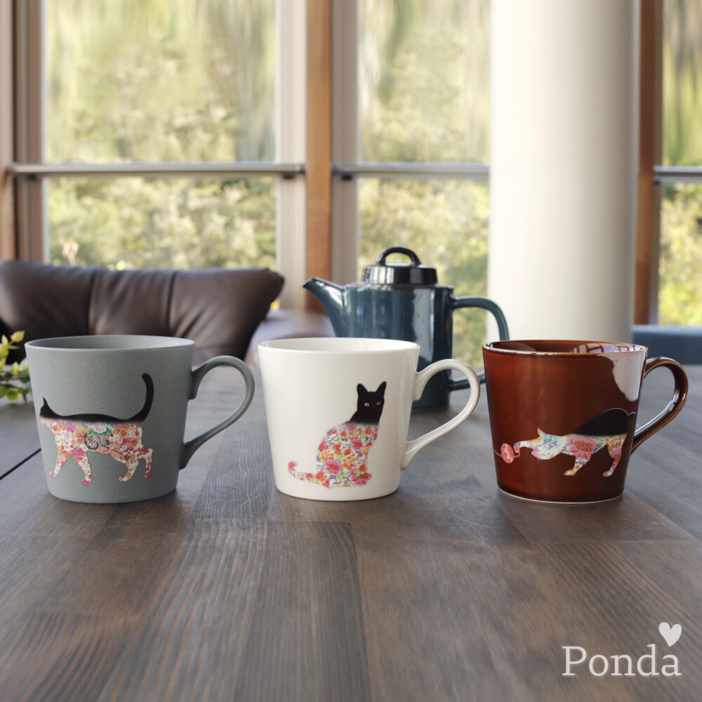 [現貨] 日本製 MARUMO TAKAGI 高木陶器 貓 溫感變色馬克杯 美濃燒 送禮 禮物 禮品-細節圖3