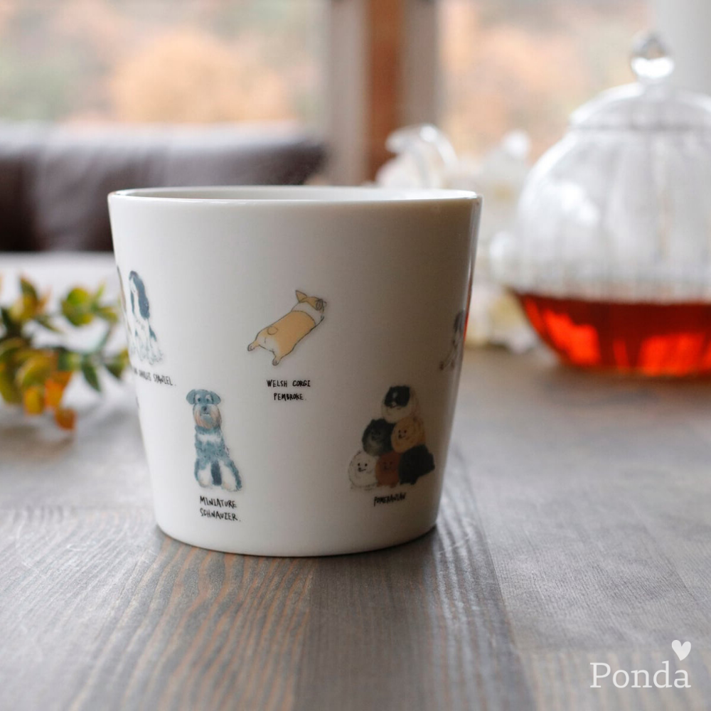 [現貨] 日本製 MARUMO TAKAGI 高木陶器 狗 溫感變色 馬克杯 美濃燒 杯子 茶杯 送禮 禮物 禮品-細節圖2