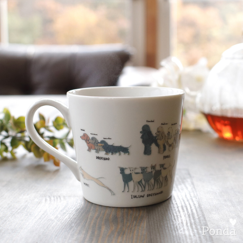 [現貨] 日本製 MARUMO TAKAGI 高木陶器 狗 溫感變色 馬克杯 美濃燒 杯子 茶杯 送禮 禮物 禮品-細節圖6