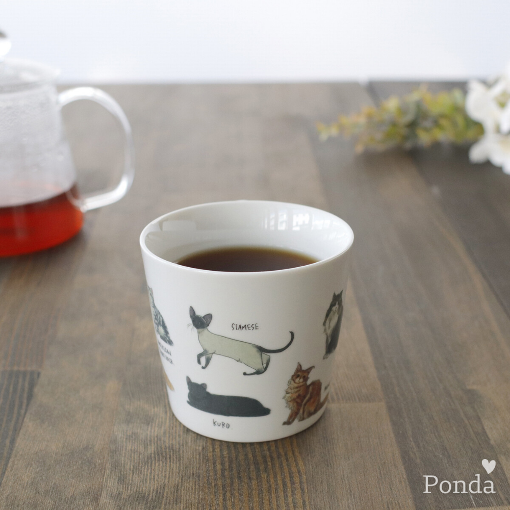 [現貨] 日本製 MARUMO TAKAGI 高木陶器 溫感變色馬克杯 多隻 貓咪 美濃燒 杯子 茶杯 送禮 禮物 禮品-細節圖7