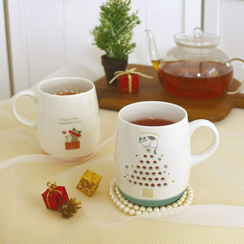 [現貨] Ponda 貓咪 聖誕樹 創意 馬克杯 杯子 茶杯 送禮 禮物