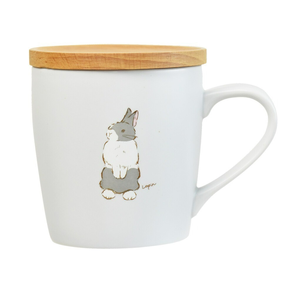 [現貨] Ponda 可愛 兔子 馬克杯 含杯蓋 杯子 茶杯 送禮 禮物 禮品-細節圖5