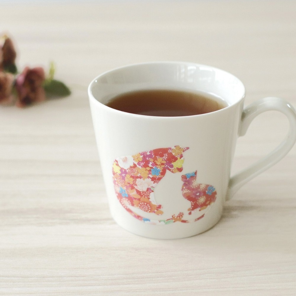 [現貨] Ponda 日本製 高木陶器 溫感變色 馬克杯 貓咪 大小貓 親子貓 美濃燒 茶杯 杯子 送禮 禮物 禮品-細節圖4