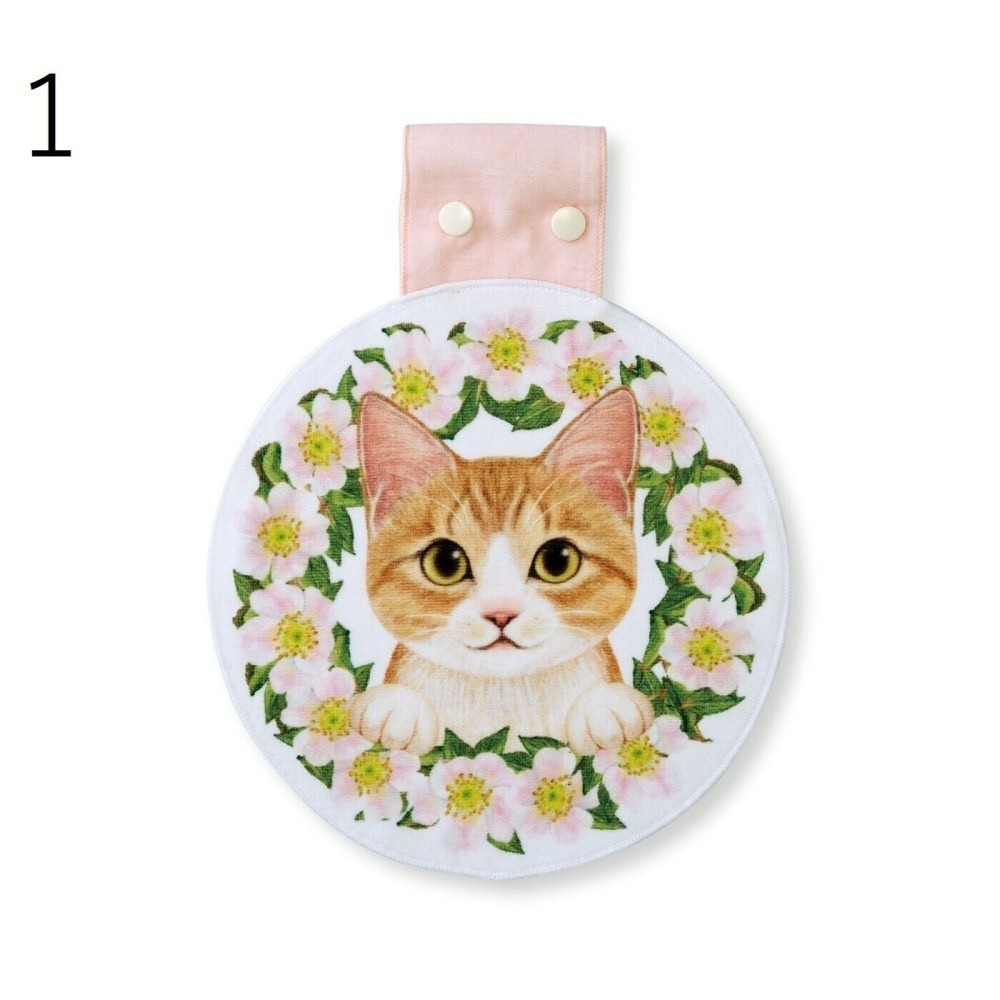 [現貨] Ponda Felissiomo Nekobu 貓臉 毛巾 擦手巾 可愛 棉 送禮 禮物 禮品-細節圖2
