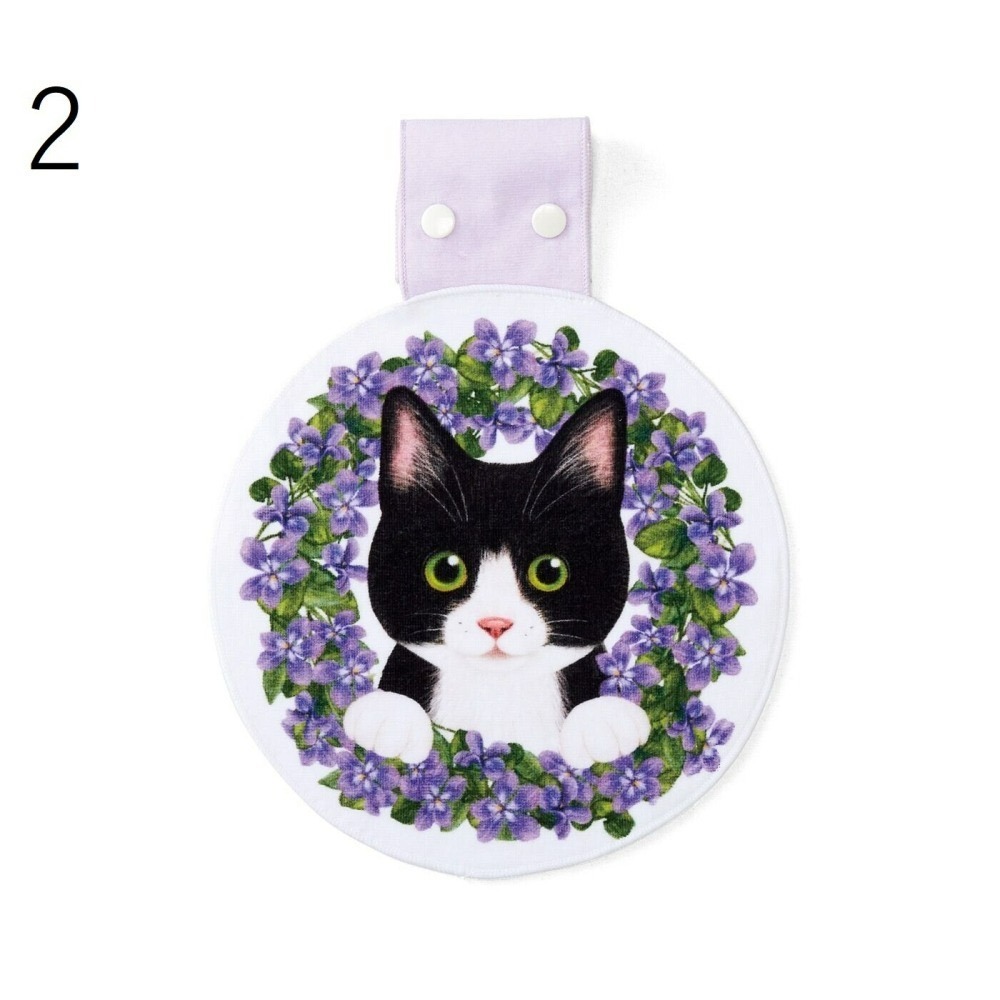 [現貨] Ponda Felissiomo Nekobu 貓臉 毛巾 擦手巾 可愛 棉 送禮 禮物 禮品-細節圖3