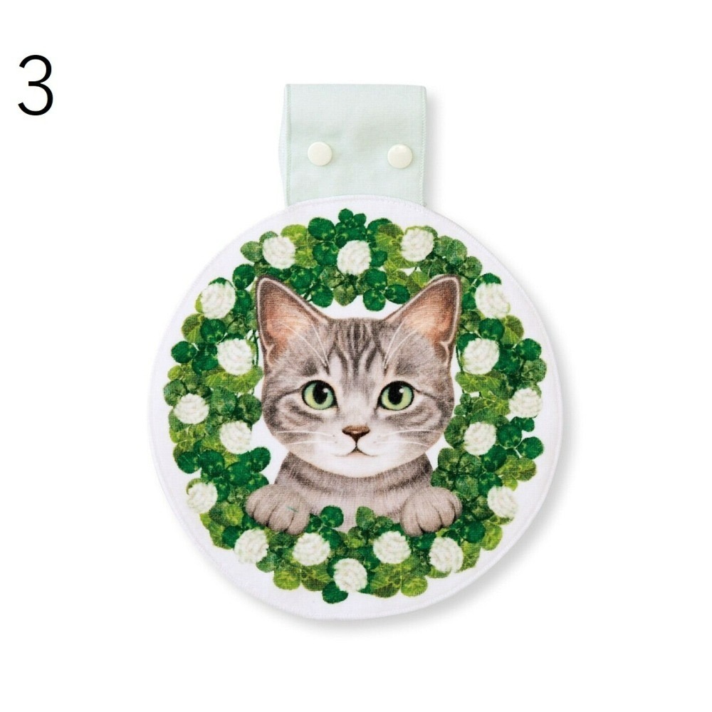 [現貨] Ponda Felissiomo Nekobu 貓臉 毛巾 擦手巾 可愛 棉 送禮 禮物 禮品-細節圖4