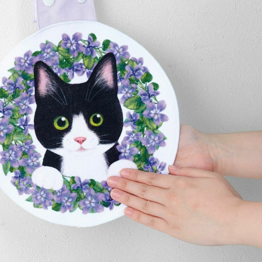 [現貨] Ponda Felissiomo Nekobu 貓臉 毛巾 擦手巾 可愛 棉 送禮 禮物 禮品-細節圖7