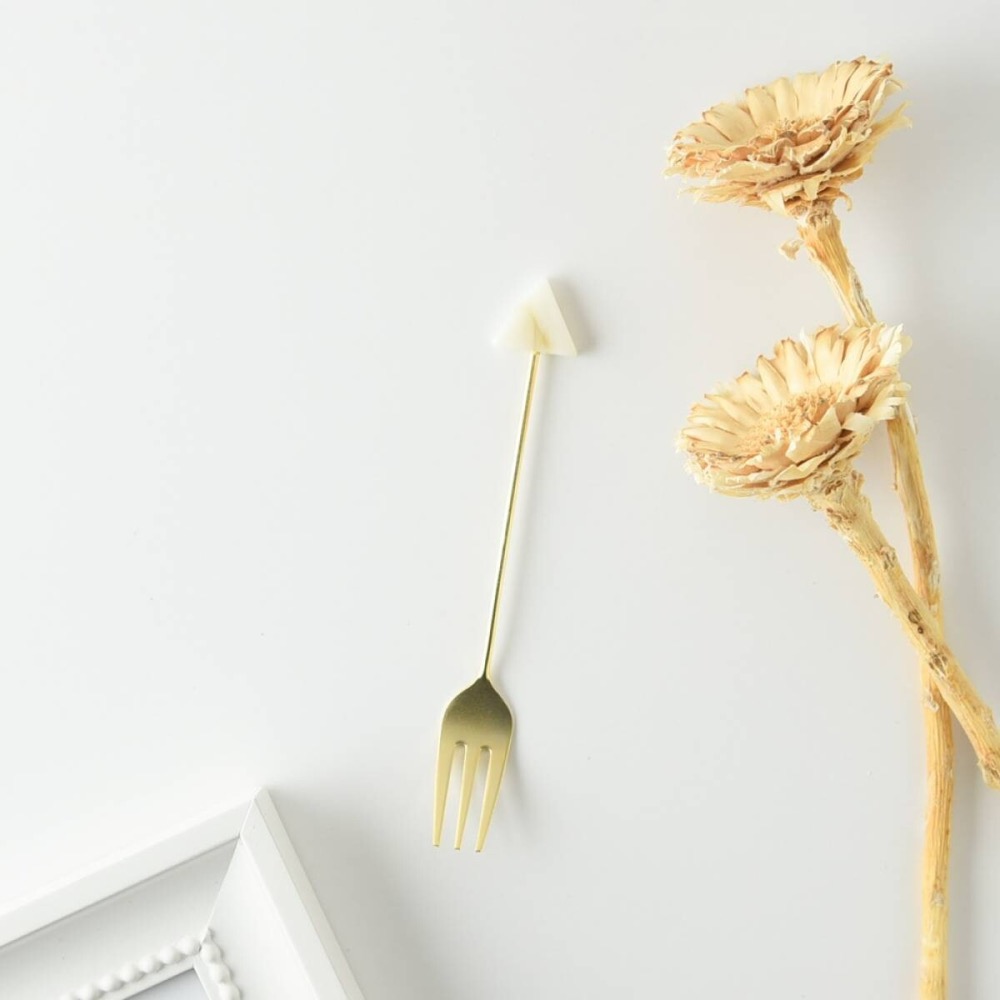 [現貨] Ponda 日本製 叉子 琥珀 質感 小叉子 餐具 送禮 禮物-細節圖3