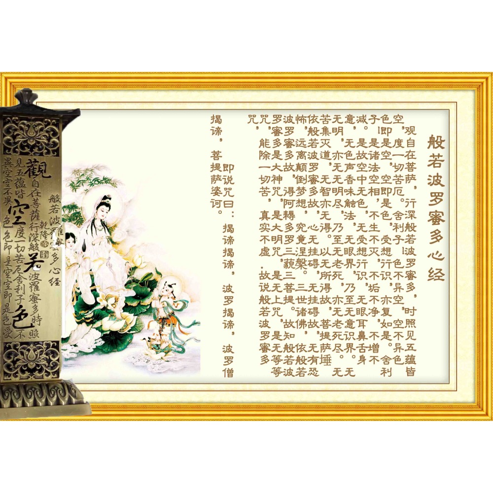 盛硯莊佛教文物 -大心經柱香爐(最莊嚴的藝術造型)-細節圖2
