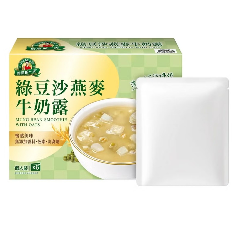 【好市多代購】得意的一天 綠豆沙燕麥牛奶露 300公克 X 6包 #161308-細節圖4