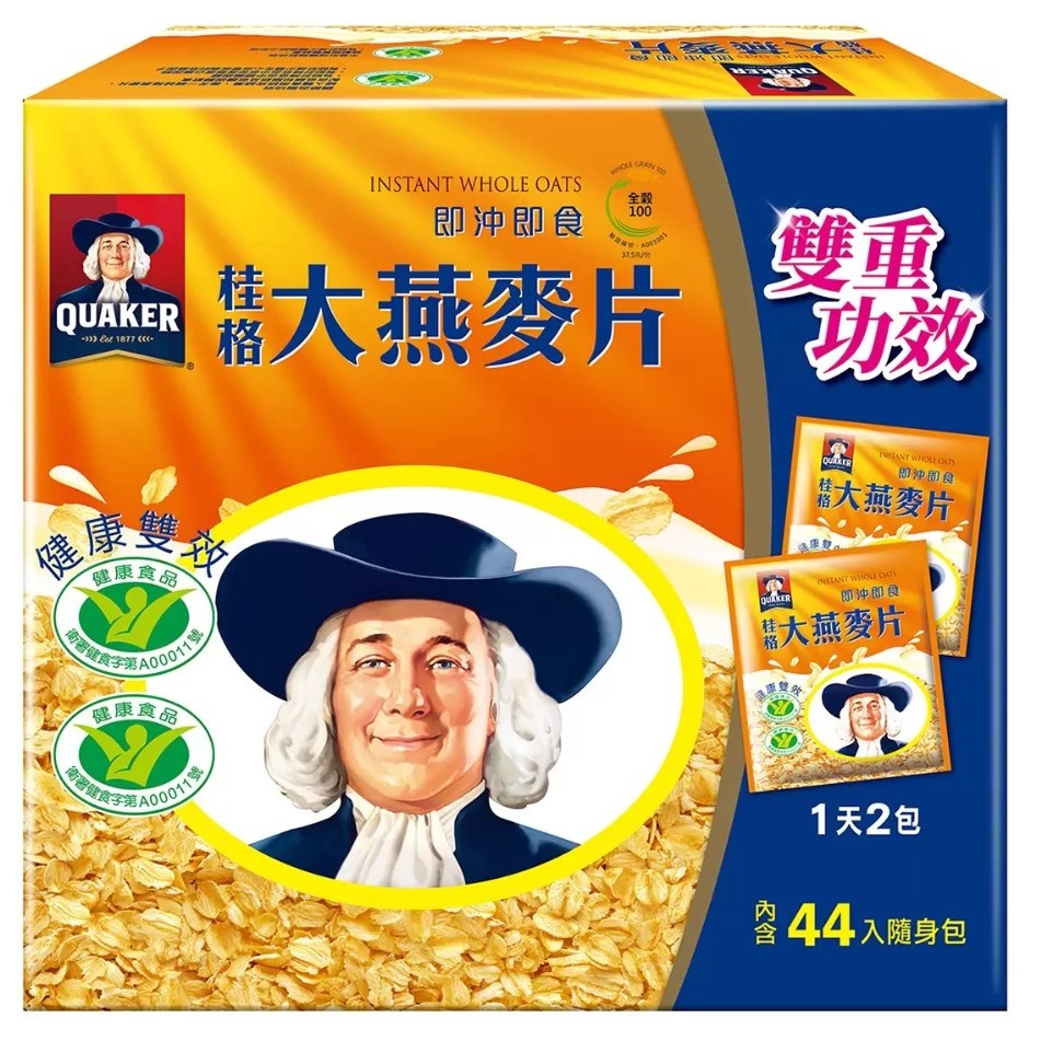 【⏰限時優惠～9/25】桂格 即沖即食大燕麥片隨身包 37.5公克 X 44入 #204989-細節圖3