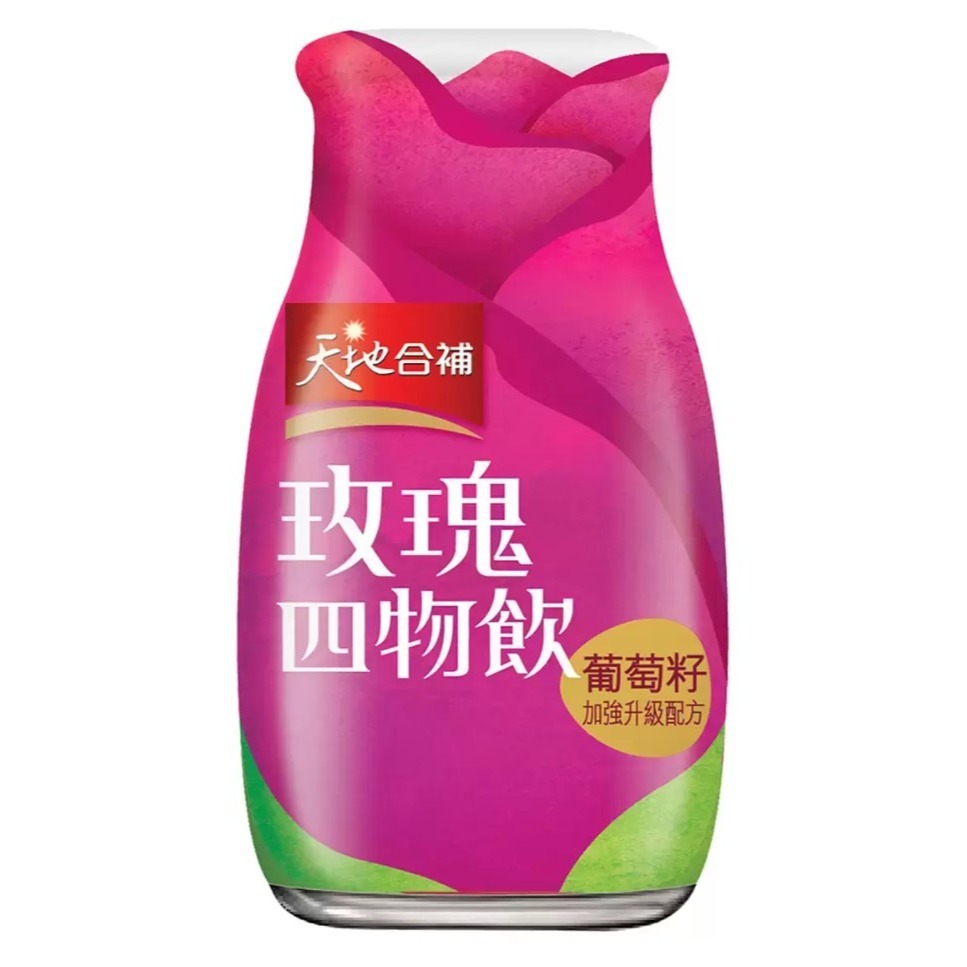 【⏰限時優惠～9/25】天地合補 玫瑰四物飲葡萄籽配方 120毫升 X 18入 #83091-細節圖2