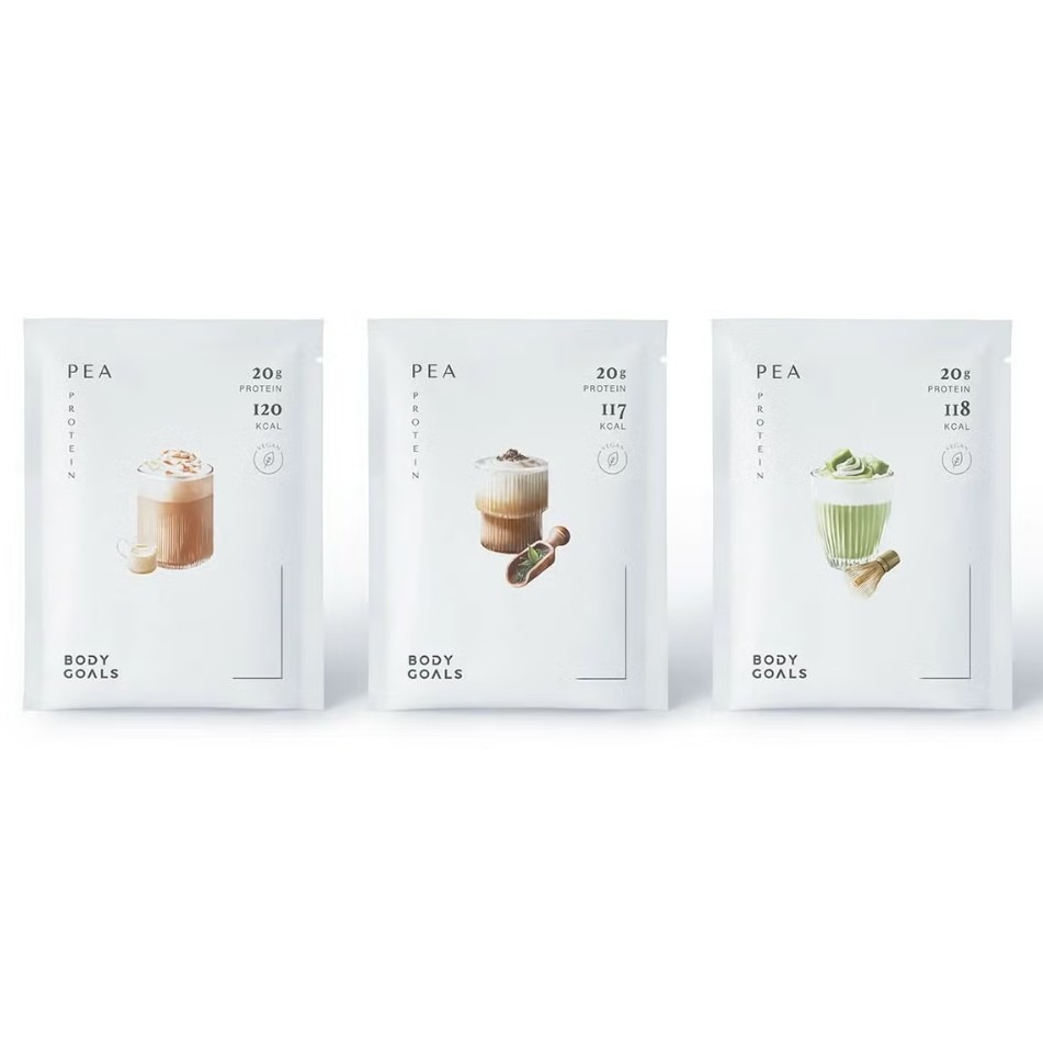 【好市多代購】Body Goals 全素多效豌豆蛋白飲組合 31公克 X 30入 (馥郁奶茶/靜岡抹茶/觀音拿鐵)-細節圖2