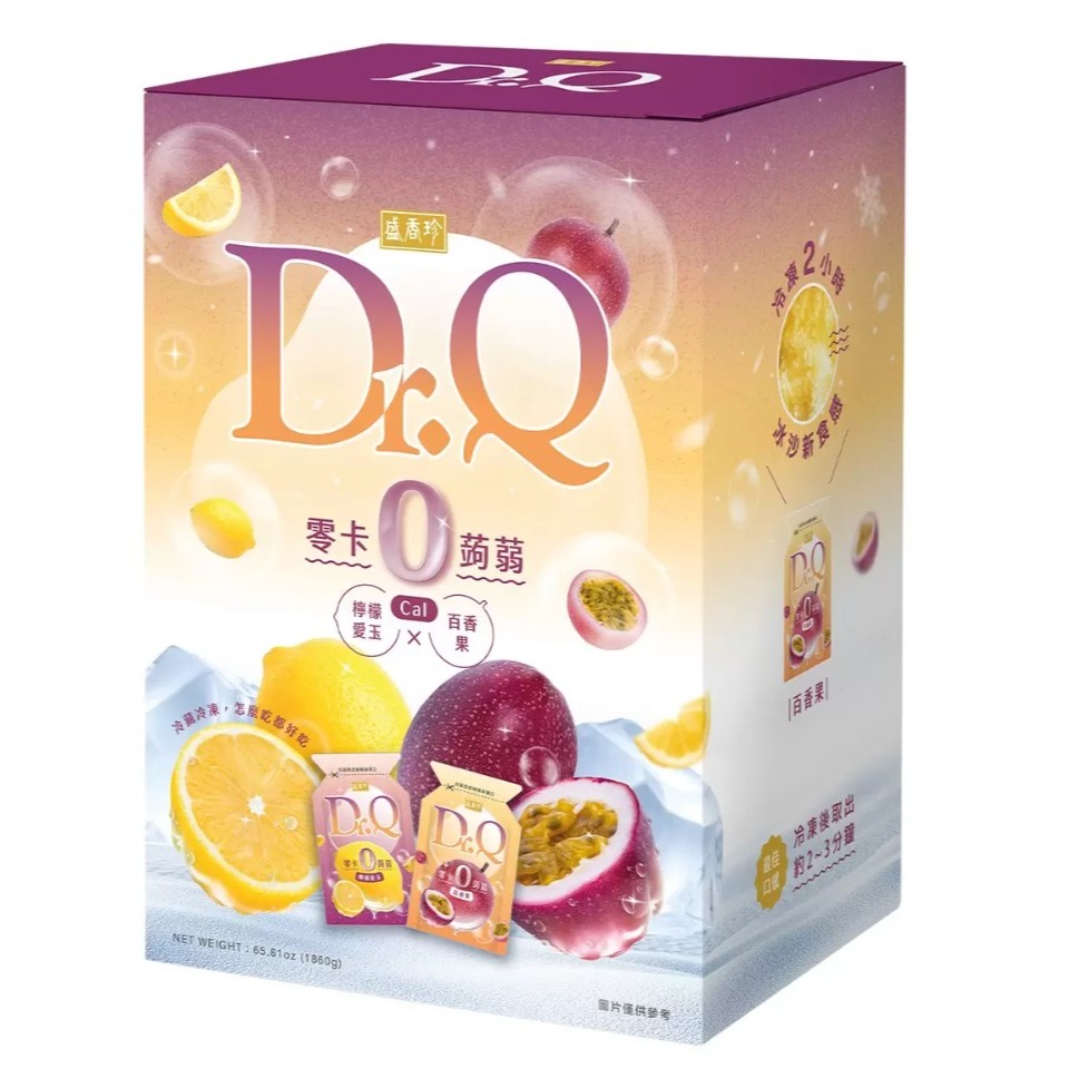 【好市多代購】盛香珍 Dr.Q 零卡蒟蒻 百香果 + 檸檬愛玉 1860公克 #151988-細節圖3