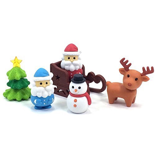 【中臣】日本IWAKO造型橡皮擦 聖誕節造型 紙板裝 ER-BRI047-細節圖3