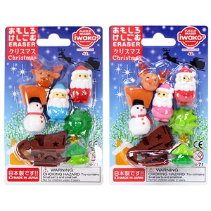 【中臣】日本IWAKO造型橡皮擦 聖誕節造型 紙板裝 ER-BRI047-細節圖4