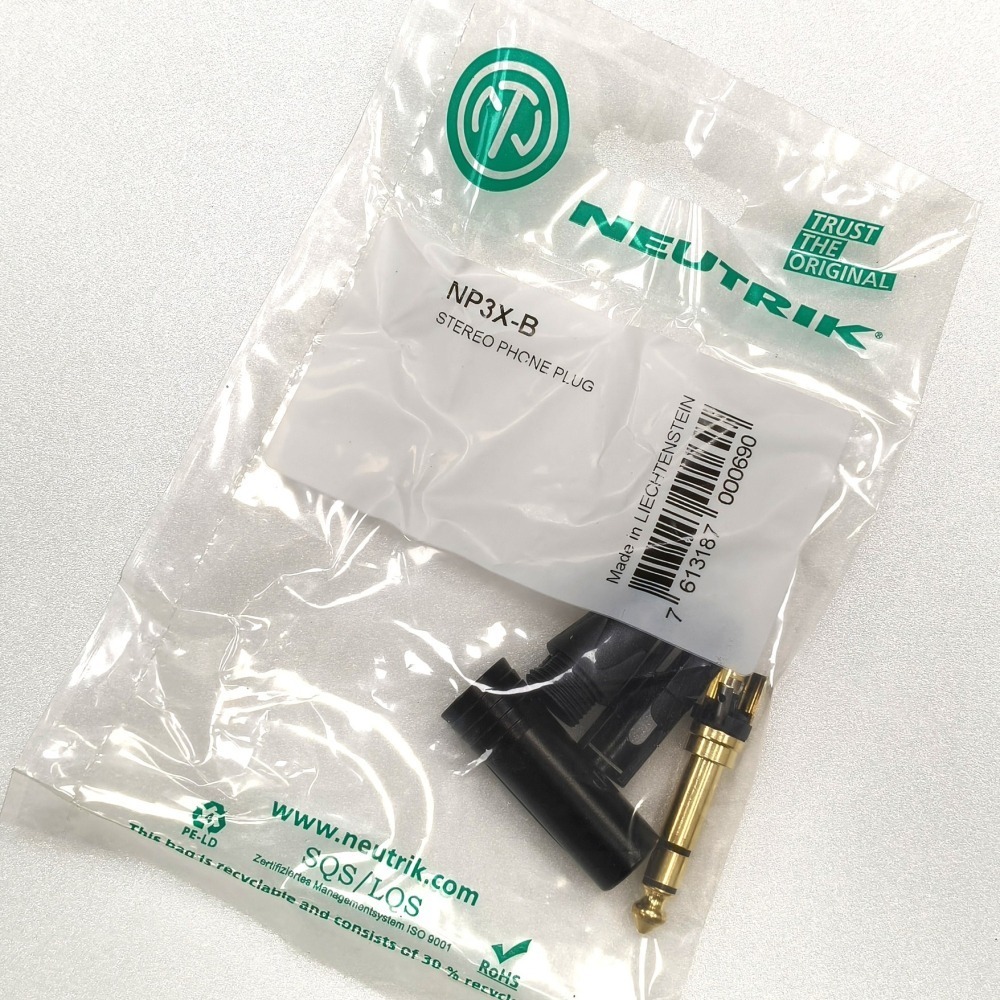 NEUTRIK NP3X-B 6.3mm 直頭 TRS 立體聲 鍍金喇叭插頭｜專業錄音室與舞台標準｜高穩定耐用-細節圖2