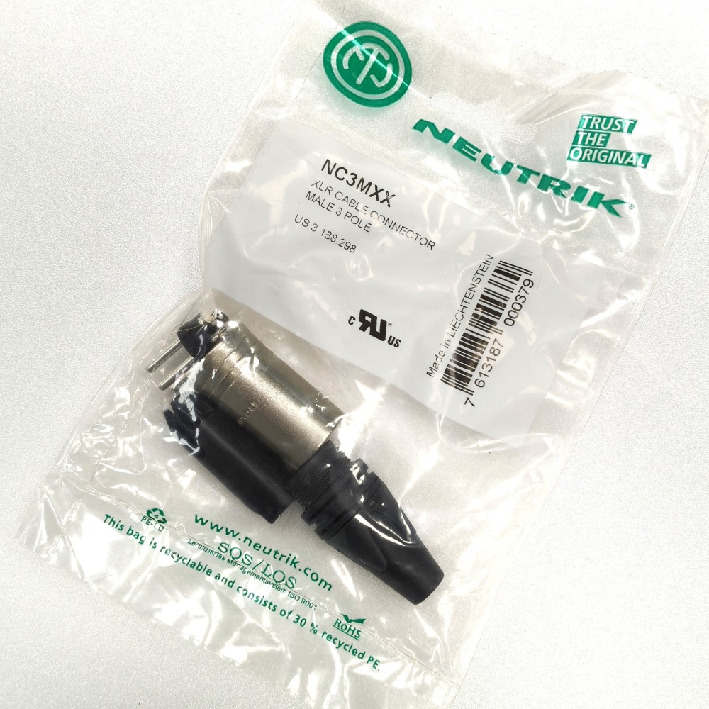 NEUTRIK NC3MXX XLR 卡農頭 3P 公頭 插頭｜專業錄音室與舞台標準｜穩定耐用抗干擾-細節圖2