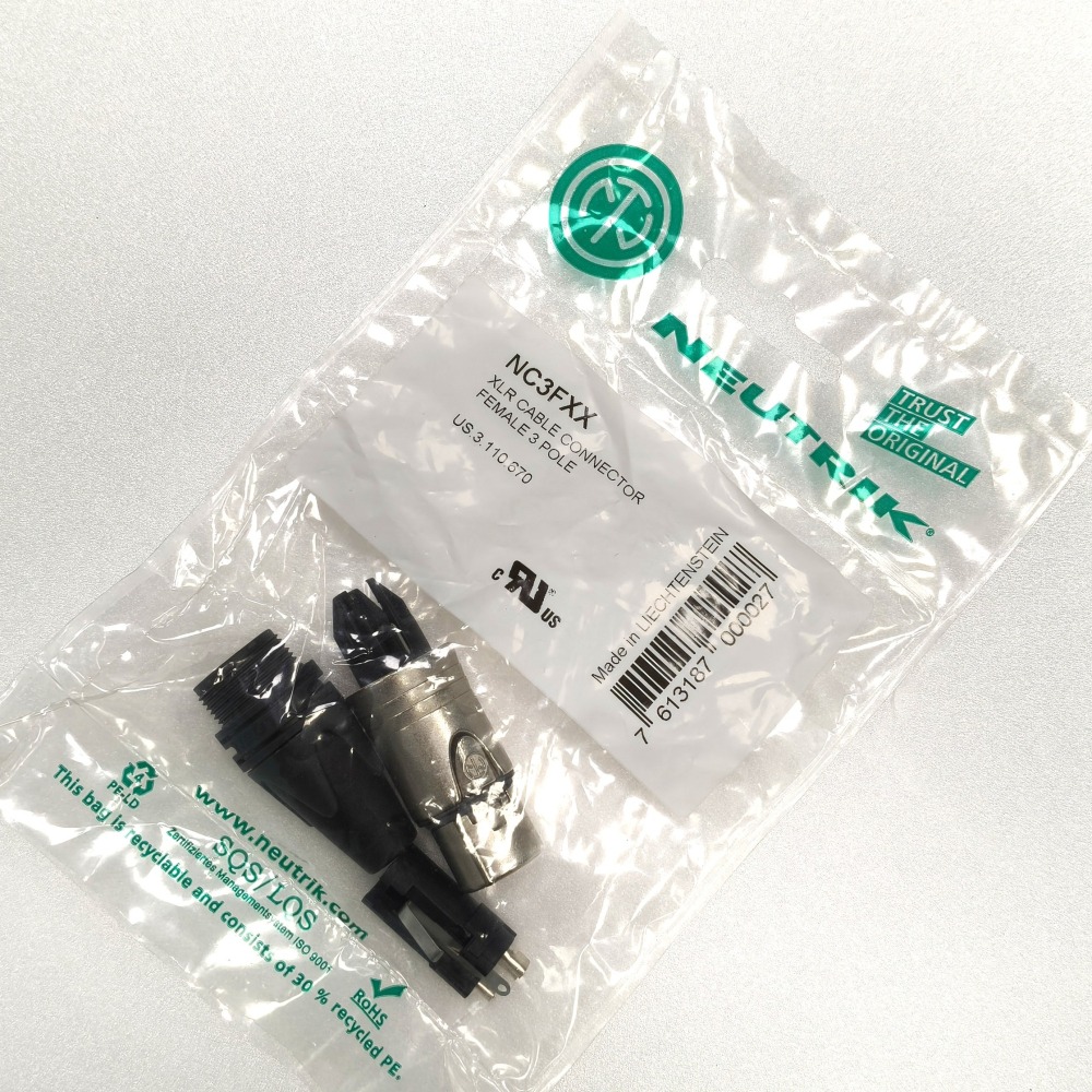 NEUTRIK NC3FXX XLR 卡農頭 3P 母頭 插頭｜專業錄音室與舞台標準｜穩定耐用抗干擾-細節圖2