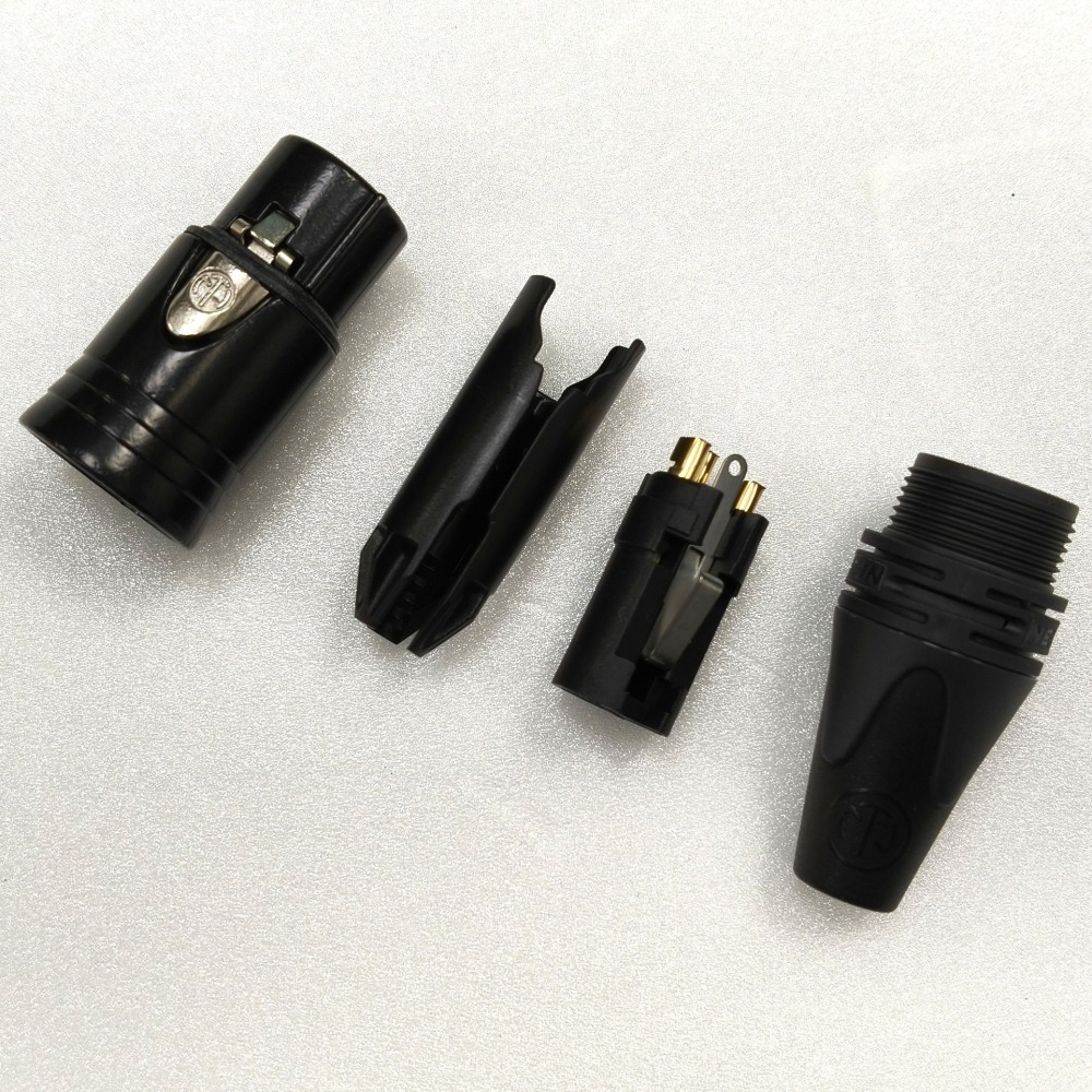 NEUTRIK NC3FXX-B XLR 鍍金卡農頭 3P 母頭 插頭｜專業錄音室與舞台標準｜高穩定抗干擾-細節圖3