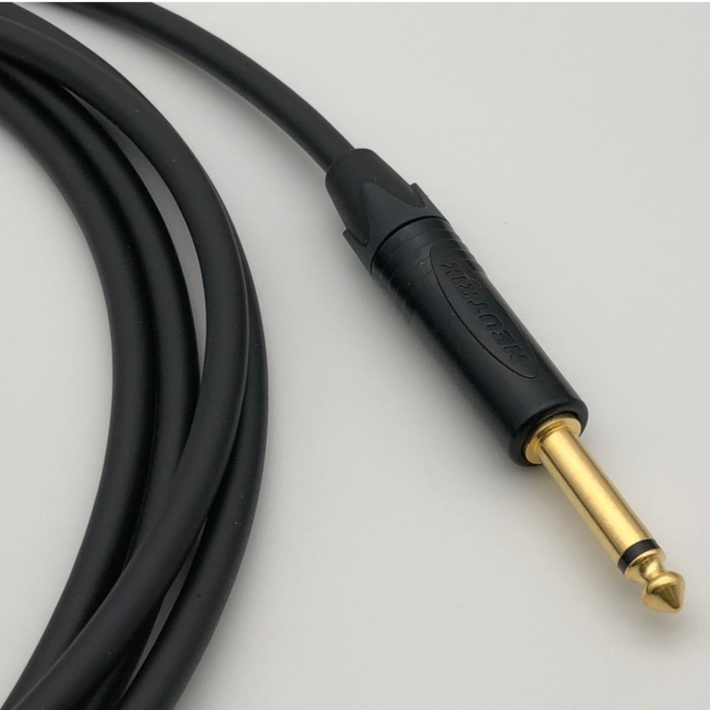 Mogami 2524 + NEUTRIK NP2X-B 鍍金雙直頭 樂器導線｜客製長度｜吉他 貝斯 鍵盤 全頻適用-細節圖2