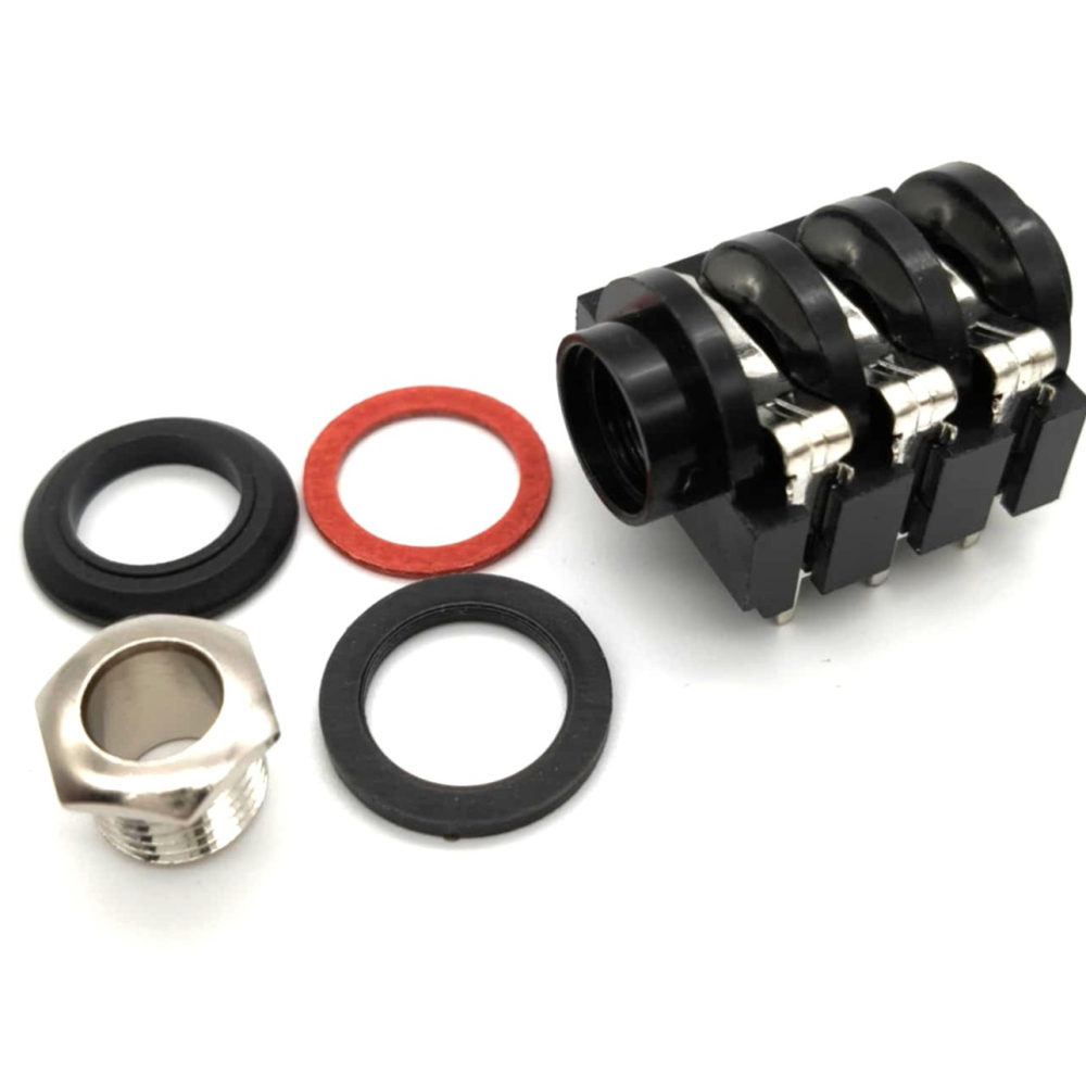 TRS 立體聲 效果器插座 帶開關 6接點 6.3mm Phone Jack｜效果器 DIY-細節圖2