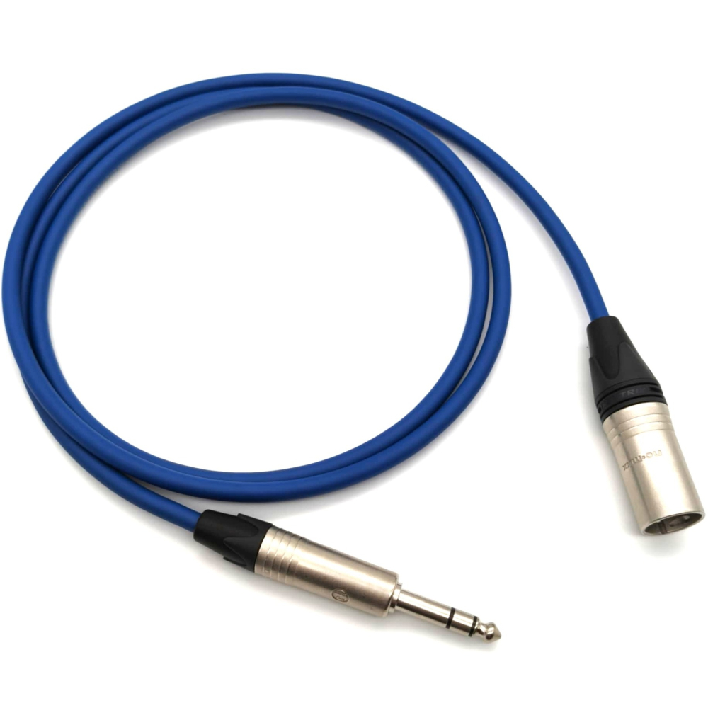 Mogami 2549 + NEUTRIK XLR公對TRS｜紅藍黃綠四色｜監聽喇叭 錄音介面用｜客製長度-細節圖4