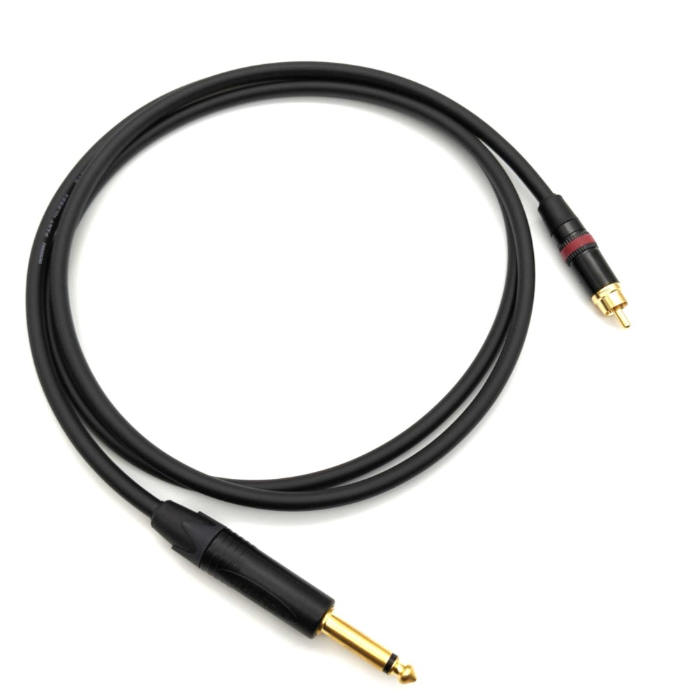 Mogami 2524 導線｜Neutrik 6.3mm TS 對 REAN RCA 鍍金｜音訊接線-細節圖3