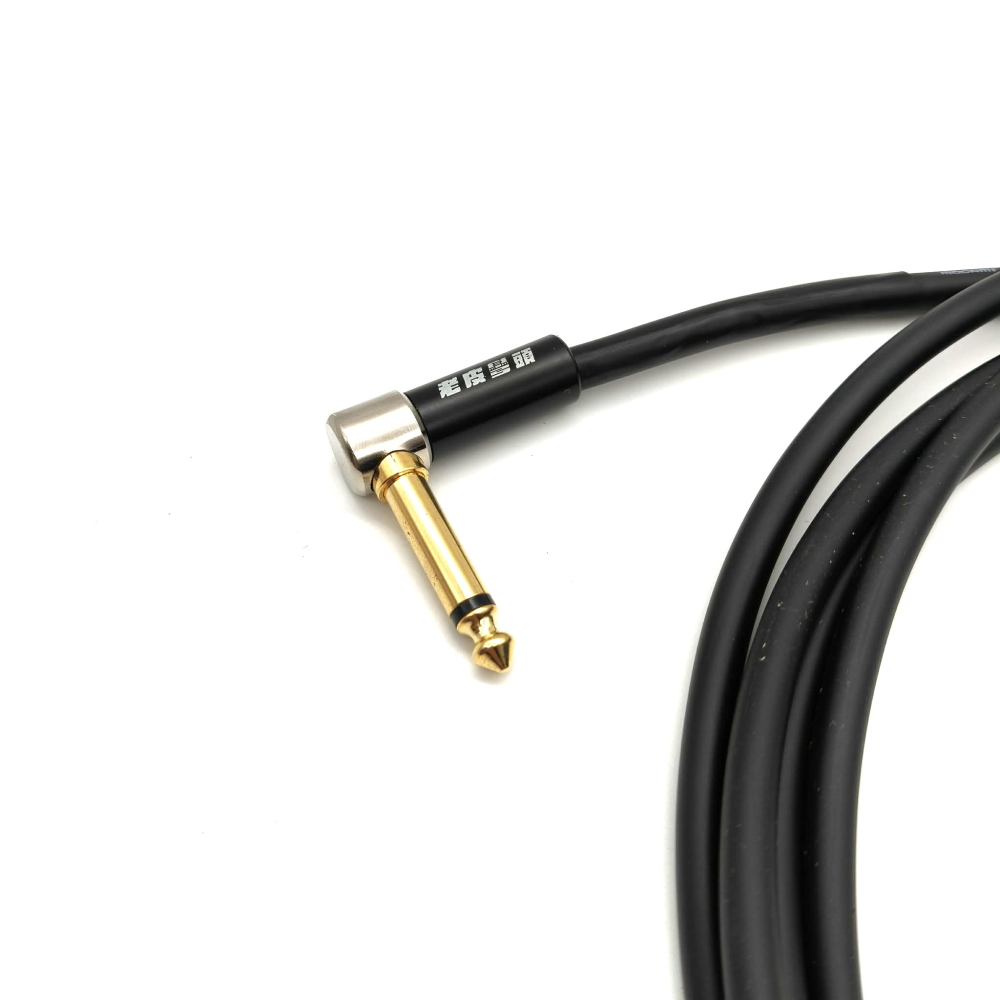 Mogami 2549 + 老皮 直頭+彎頭 鍍金電吉他導線｜客製長度｜中高頻細節突出-細節圖3