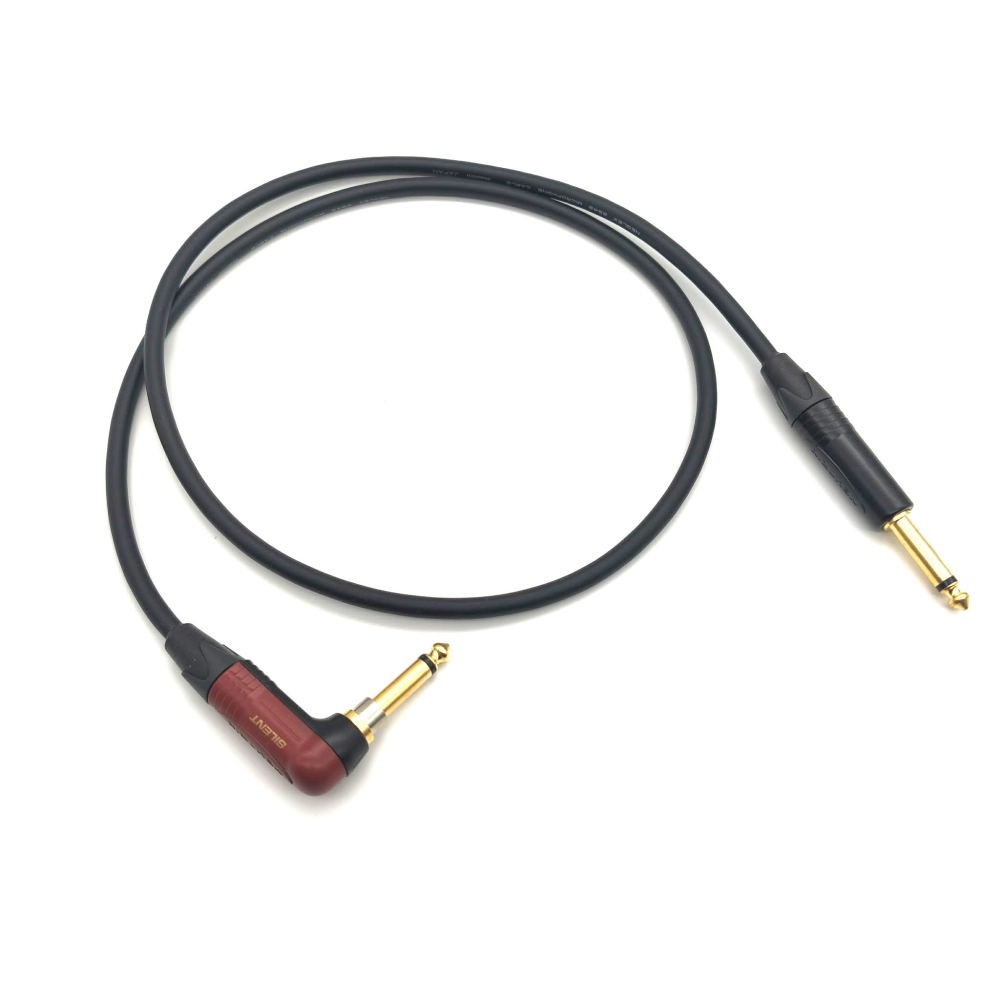 Mogami 2549 + NEUTRIK 直頭+靜音彎頭 鍍金電吉他導線｜客製長度｜中高頻細節突出-細節圖2