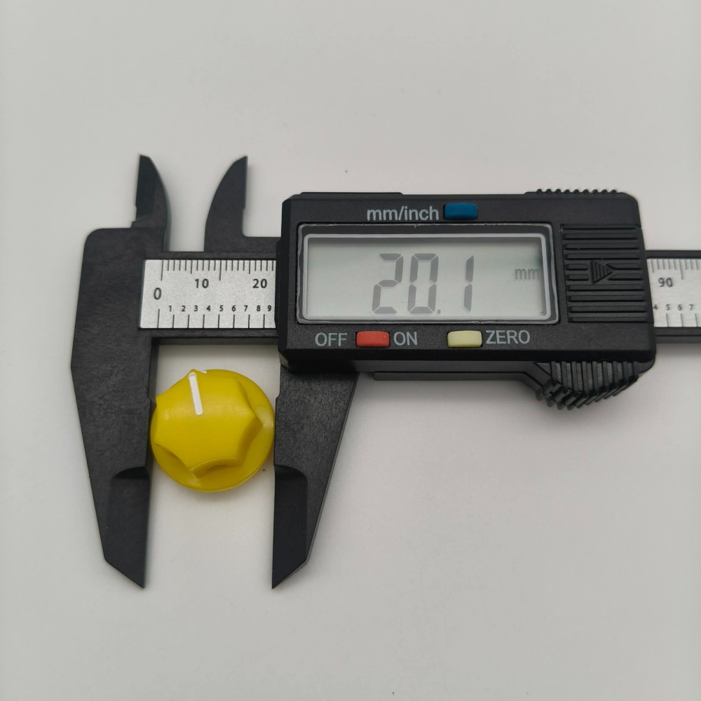 效果器 DIY - 20mm 六角形 鎖螺絲式專業旋鈕｜側邊螺絲固定｜可變電阻旋鈕 效果器改裝-細節圖2