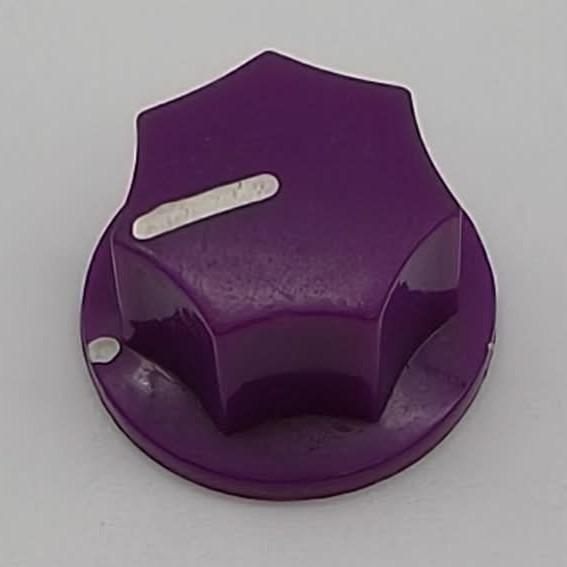 效果器 DIY - 20mm 六角形 鎖螺絲式專業旋鈕｜側邊螺絲固定｜可變電阻旋鈕 效果器改裝-規格圖2