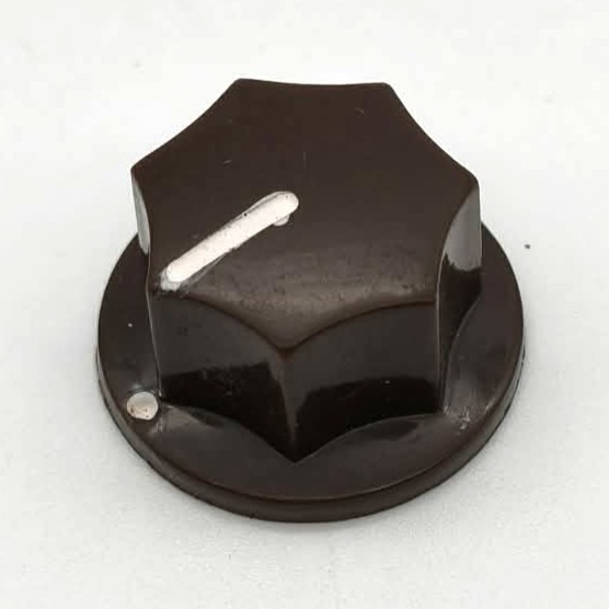 效果器 DIY - 20mm 六角形 鎖螺絲式專業旋鈕｜側邊螺絲固定｜可變電阻旋鈕 效果器改裝-規格圖2