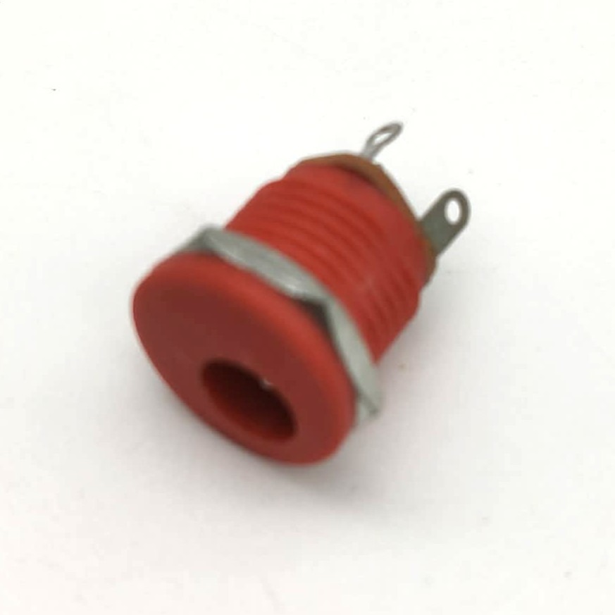 效果器專用 - DC 電源母座 5.5x2.1mm｜安裝開孔 12mm｜DC Jack 電源插座 DIY 零件-規格圖1