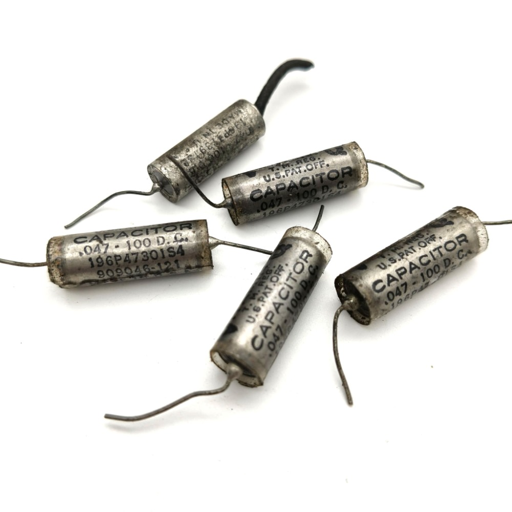 中古老料 Sprague Vitamin Q 0.047uF 油浸紙電容｜PIO 經典維他命Q｜電吉他 Tone 鈕改裝-規格圖1