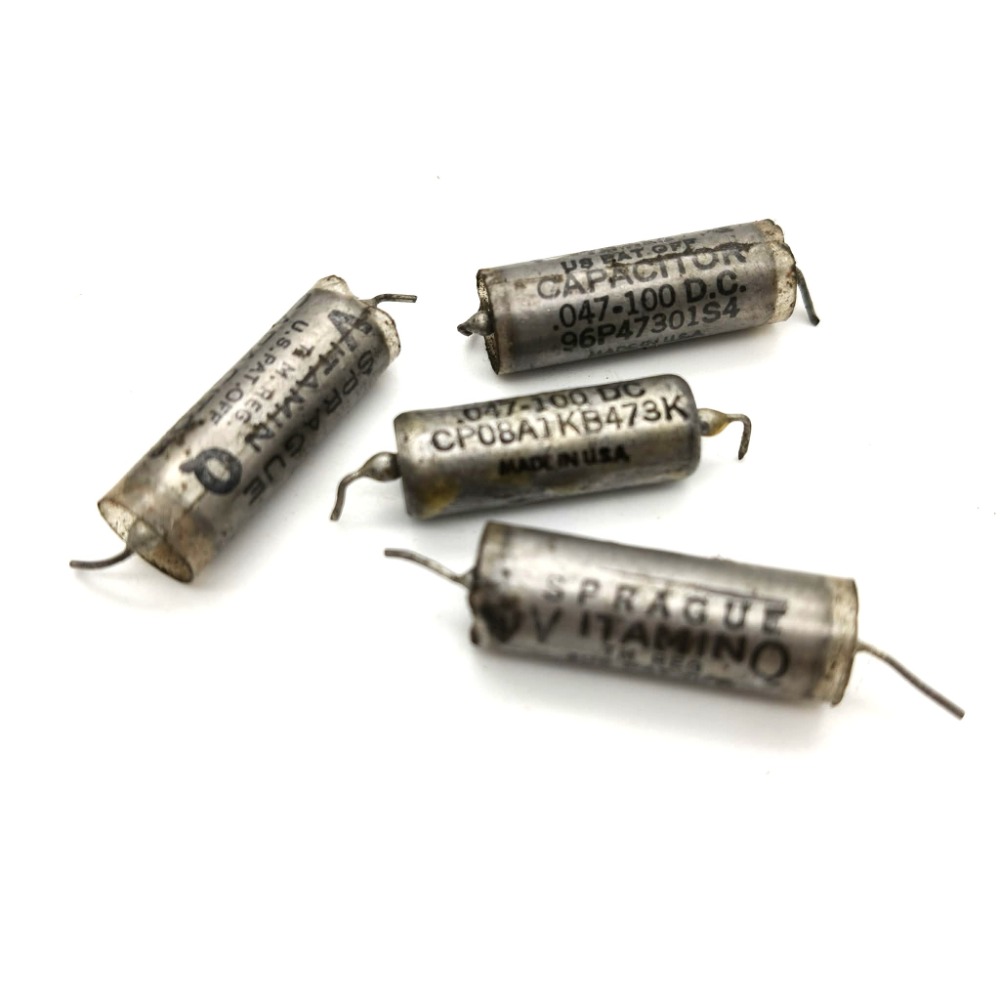 中古老料 Sprague Vitamin Q 0.047uF 油浸紙電容｜PIO 經典維他命Q｜電吉他 Tone 鈕改裝-規格圖1