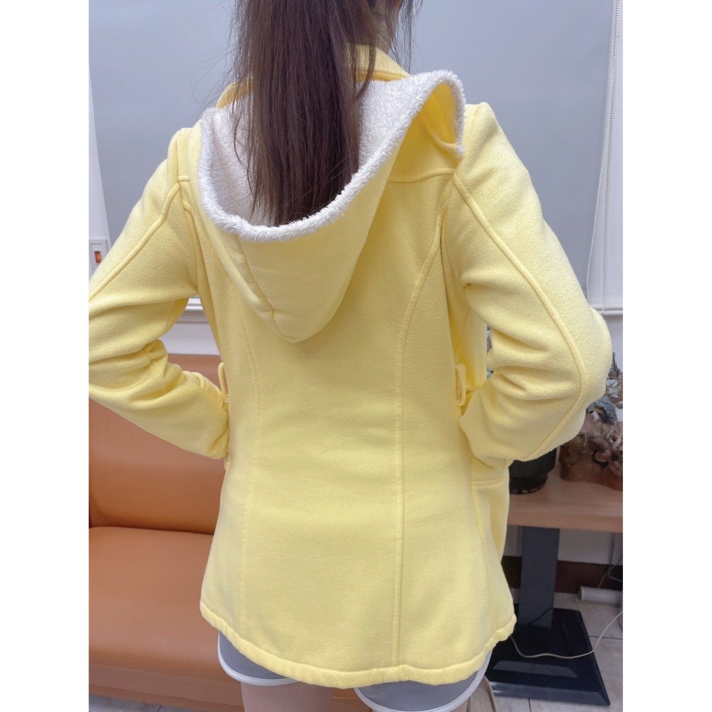 【二手】刷毛黃色外套-A-細節圖2