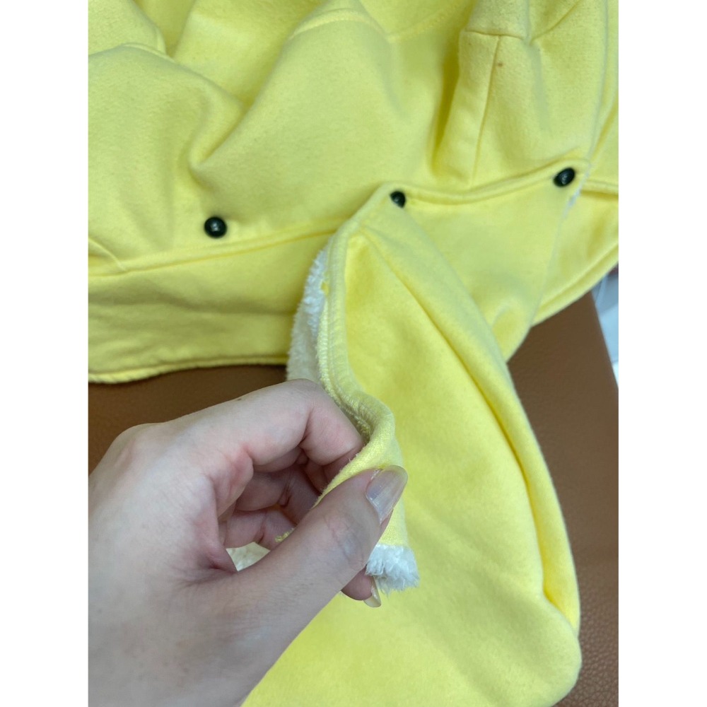 【二手】刷毛黃色外套-A-細節圖5