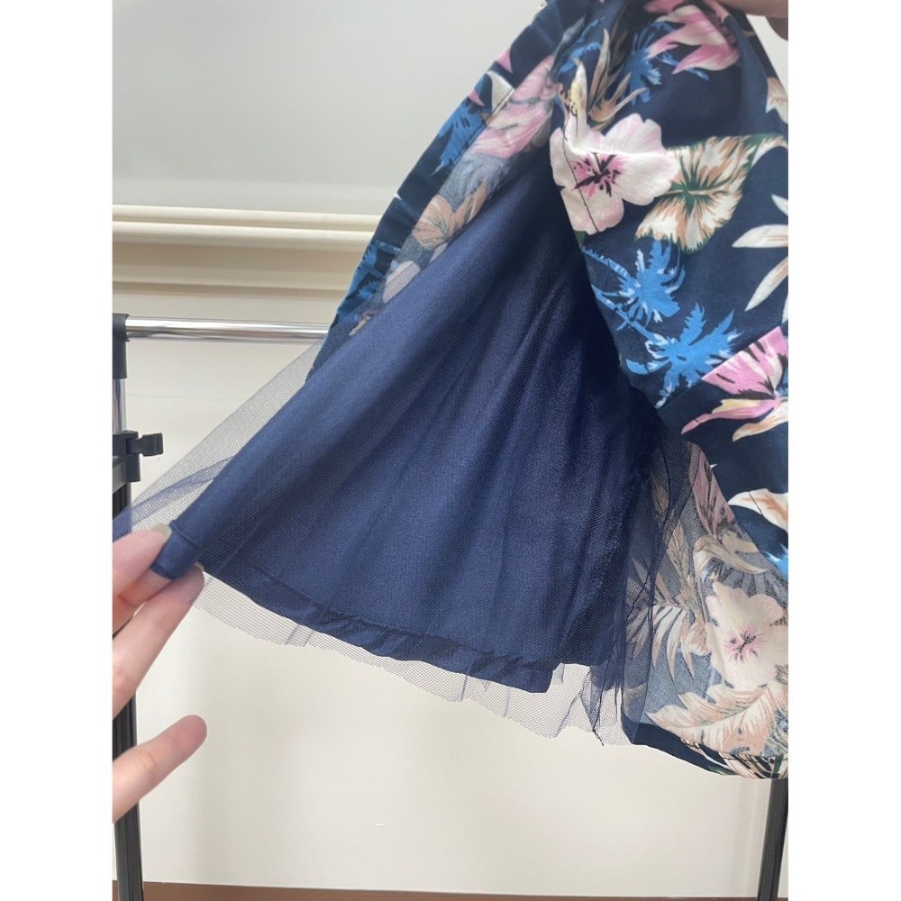 【二手新品】🌹Abula印花鏤空短洋裝-ANS-細節圖3