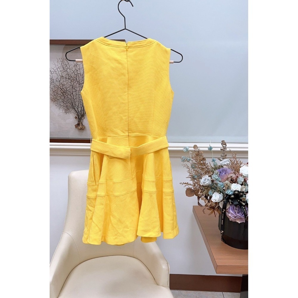 【二手新品】🌹iRoo黃色腰帶短洋裝-ANS-細節圖2