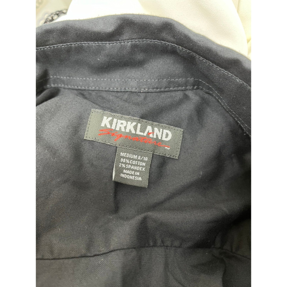 【二手】Kirkland Signature黑色長袖襯衫-A-細節圖2