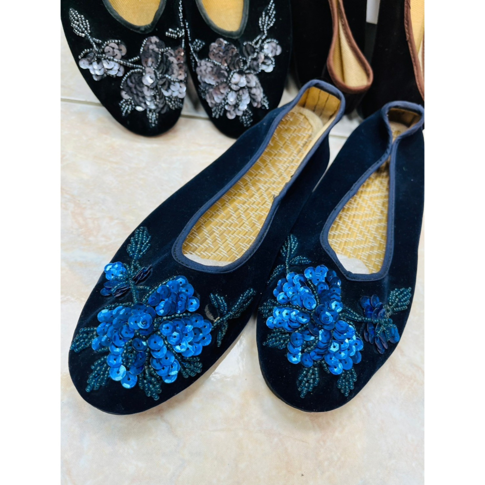 【二手】中國風串珠平底鞋/娃娃鞋-A-細節圖2