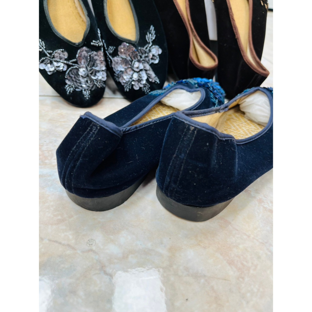 【二手】中國風串珠平底鞋/娃娃鞋-A-細節圖3