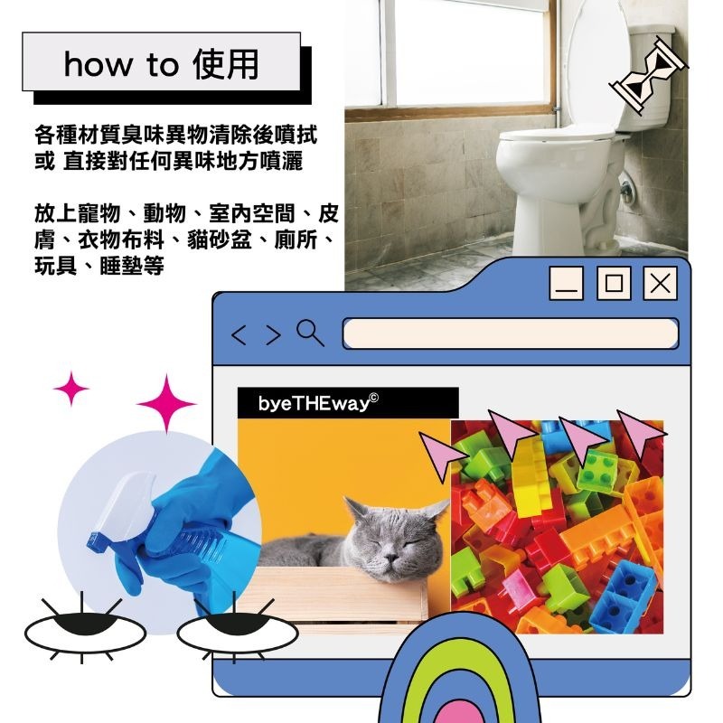 byeTHEway澳洲異味除 寵物專用除臭噴霧 除臭噴霧 500ml-細節圖4