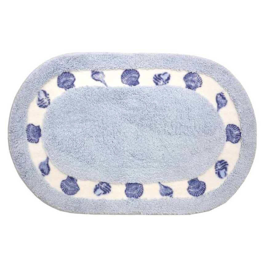 腳踏墊 貝殼橢圓腳踏墊 80X50+/-1CM 地墊 浴室腳踏墊 房間門口地墊 地毯【MP016】-規格圖9